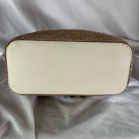 Liz Claiborne Vintage Floral Woven Boho Cottage Style Handbag Shoulder Bag Purse - Picture 7 of 16